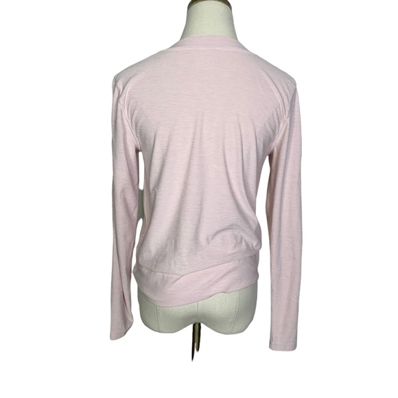 Old Navy pale pink long sleeve waist tie knit top M 3167 - Picture 6 of 8
